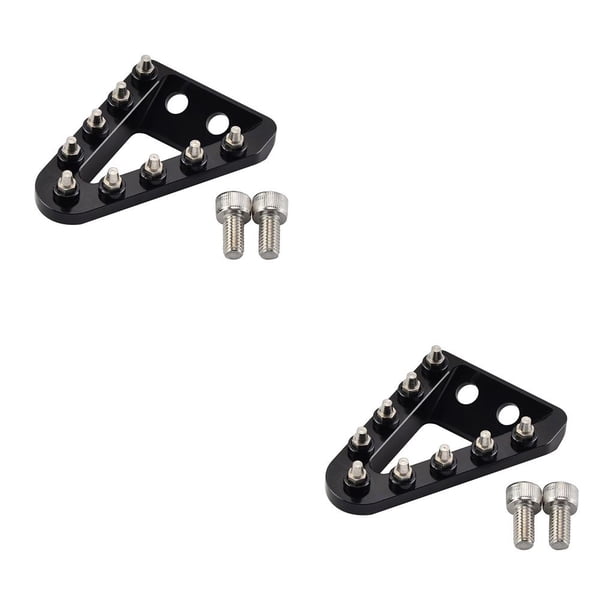 Riwesomey Pedal de freno trasero Placa de paso Punta Descanso extraíble Reemplazar con pernos Negro Type2 NO2 Riwesomey CBP257095