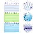 thumbnail image 2 of Miangastore 3Pcs Multi-function Writing Pads Portable Office Notepads Students Coil Notepads, 2 of 8
