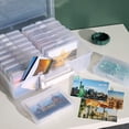 thumbnail image 4 of Naiovety Cajas para fotos transparentes para manualidades con cajas, solución para organizar fotografías, tapa abatible, plástico resistente Almacenamiento y organización del hogar, 4 of 6