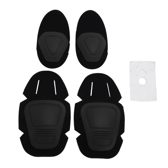 Unique Bargains One Size Elbow Knee Pads Set 45-180° Bend Protective Gear Set for Cycling Skateboarding Black TPE Plastic Shell