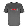 thumbnail image 3 of Tops para hombre, blusas y camisas de manga corta con cuello redondo para hombre, camisetas casuales con estampado de moda para hombre, blusa de manga corta, blusa de poliéster para hombre., 3 of 4