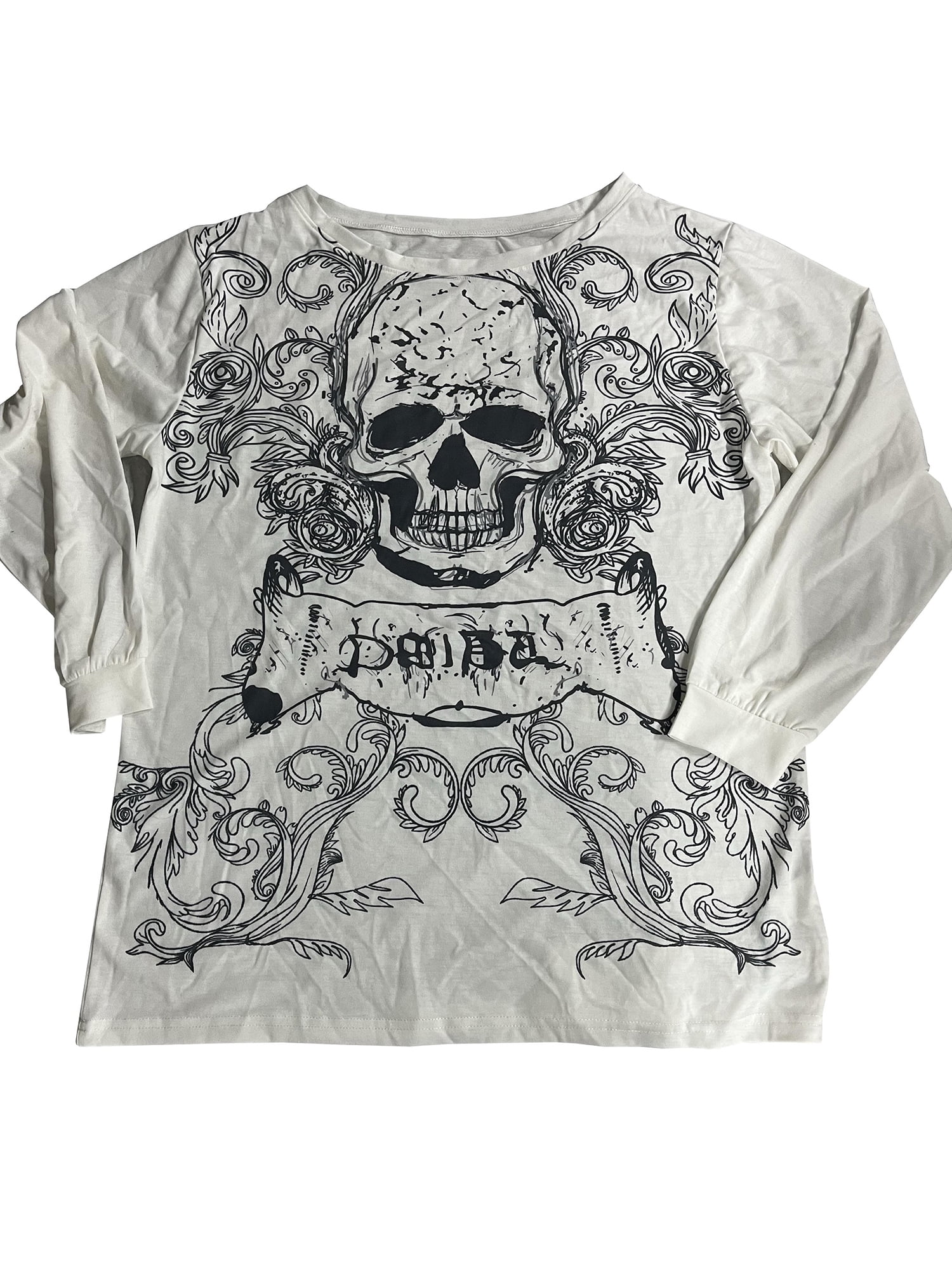 トップス Y2K fairy grunge scull border T-shirt Y2K fairy grunge scull border T-shirt