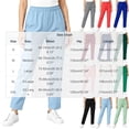 thumbnail image 4 of LIaqionyy Women's Baggy Pants Elastic Waisted Straight Leg Loose Casual Work Solid Color Trousers with Pockets, 4 of 8