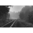 thumbnail image 2 of Railway tracks in the early morning fog; Foster, Quebec, Canada Poster Print (19 x 12), 2 of 4