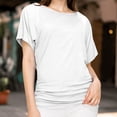 thumbnail image 5 of ValueVibe Women's T Shirts Short Sleeve Crewneck Tops White Tee Shirts, 5 of 6