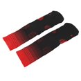 thumbnail image 3 of Men's Sports Socks, Elite Basketball Socks, Cushioned, Thick, Breathable and Non-Slip, Size L 37-45, Black and Red, 3 of 4