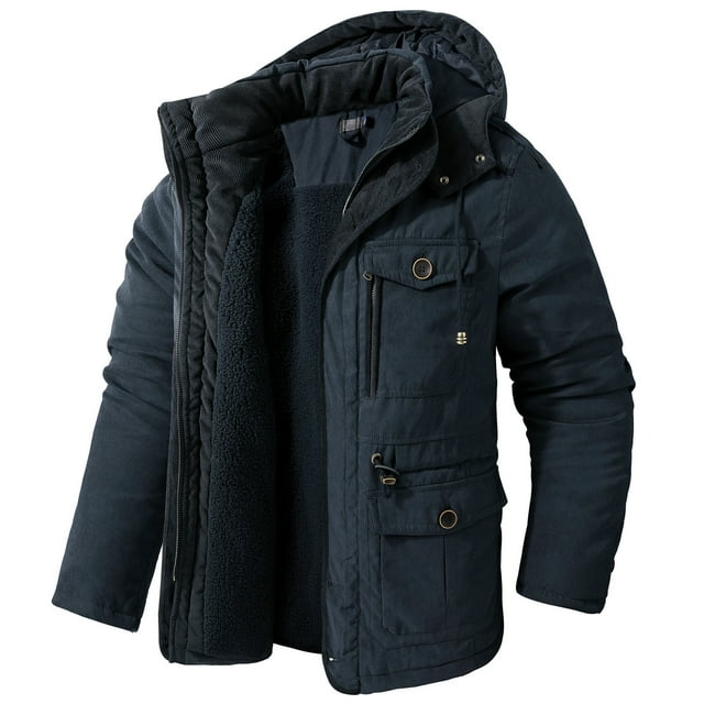 Men's Waterproof Winter Jacket Warm Winter Coat Jacket Ski Jacket Hooded