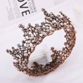 thumbnail image 3 of Zhuge Tiara de boda para novia, diadema de princesa, corona nupcial, joyería para el cabello con diamantes de imitación de cristal, decoración para novia, cumpleaños, graduación, boda (A), 3 of 5
