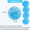 thumbnail image 3 of WWS-Reusable Gel Ice Packs (Set of 4, Fresh Floral Pattern): Hot & Cold Therapy, Eye Soothing Cold Compress, Wisdom Teeth Pain Relief, Lip & Nose Care, Breastfeeding Support Ice Pack (Blue), 3 of 4