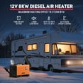 thumbnail image 6 of Rocita 12V 8KW Portable and Convenient Integrated Parking Diesel Air Heater All-in-one Single Hole with Remote Control LCD Monitor Orange, 6 of 7