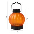 thumbnail image 3 of Linterna de calabaza de Halloween, paquete de 6 luces LED de calabaza sin llama que funcionan con pilas, decoración para fiestas de Halloween, regalo de 4,6 x 4,6 x 7,5 cm, color naranja, 3 of 5