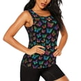 thumbnail image 2 of Lsque Multicolored Butterflies Printed Workout Tank Tops for Women, Athletic Sports Tank Tops, Compression Sleeveless Dry Fit Shirts,Sleeveless Yoga Shirt-Medium, 2 of 9