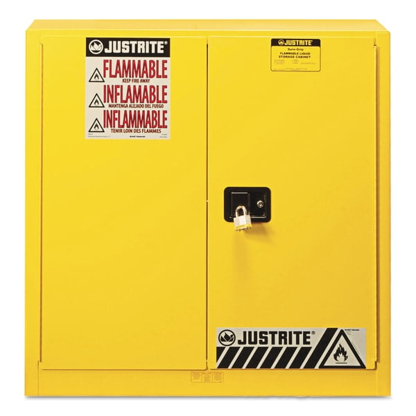 Yellow Safety for Flammables, ManualClosing 35 in