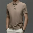 thumbnail image 5 of Men's Ice Silk Cuffs and Chest Dual Graphic Polo Short Sleeve, 5 of 6
