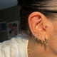 thumbnail image 3 of Pendientes de aro cuadrados para mujer, aretes de circonia cúbica brillantes de acero inoxidable, joyería de fiesta de tendencia, regalo para pareja 2022 Rojo Verde, 3 of 5