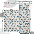 thumbnail image 5 of Monster Cartoon Truck Gray Pattern Teens Toddler Nap Mat with Pillow, Sleeping Mat Bag for Preschool Daycare 59"x22", 5 of 6