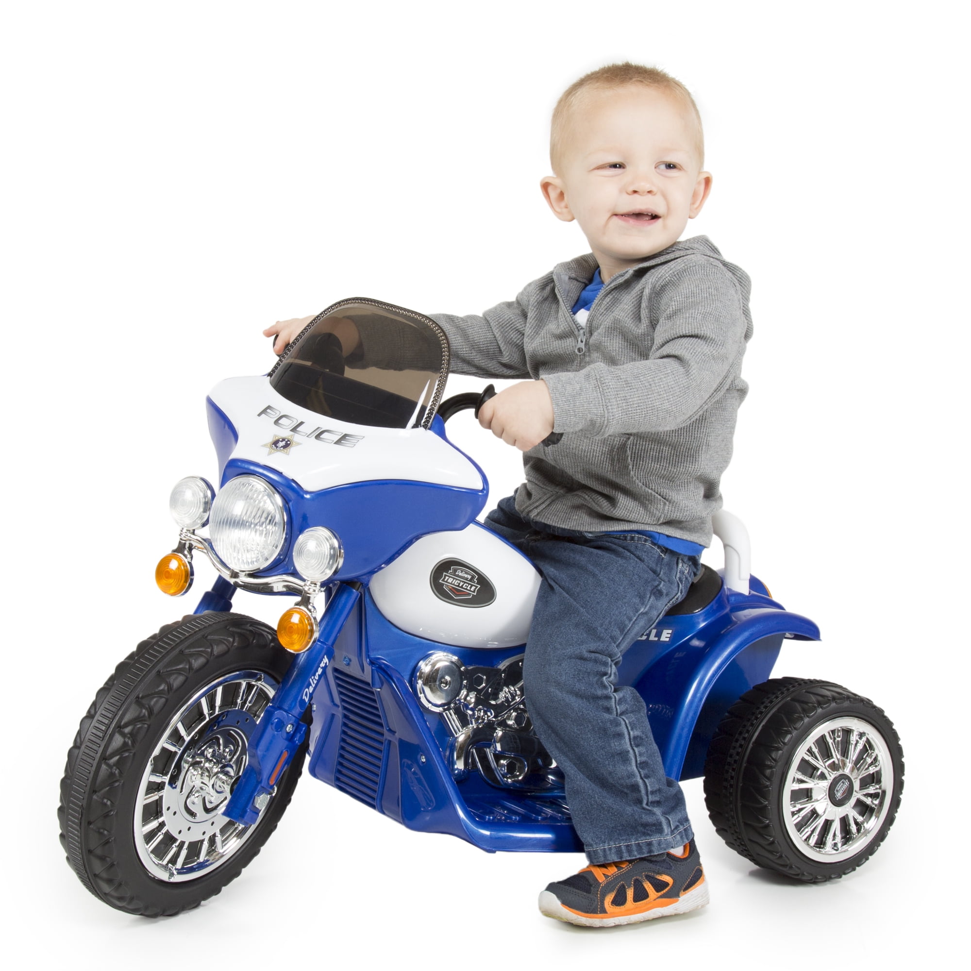 Lil' Rider 3-Wheel Kids Motorcycle Police Decal for Ages 3 to 6
