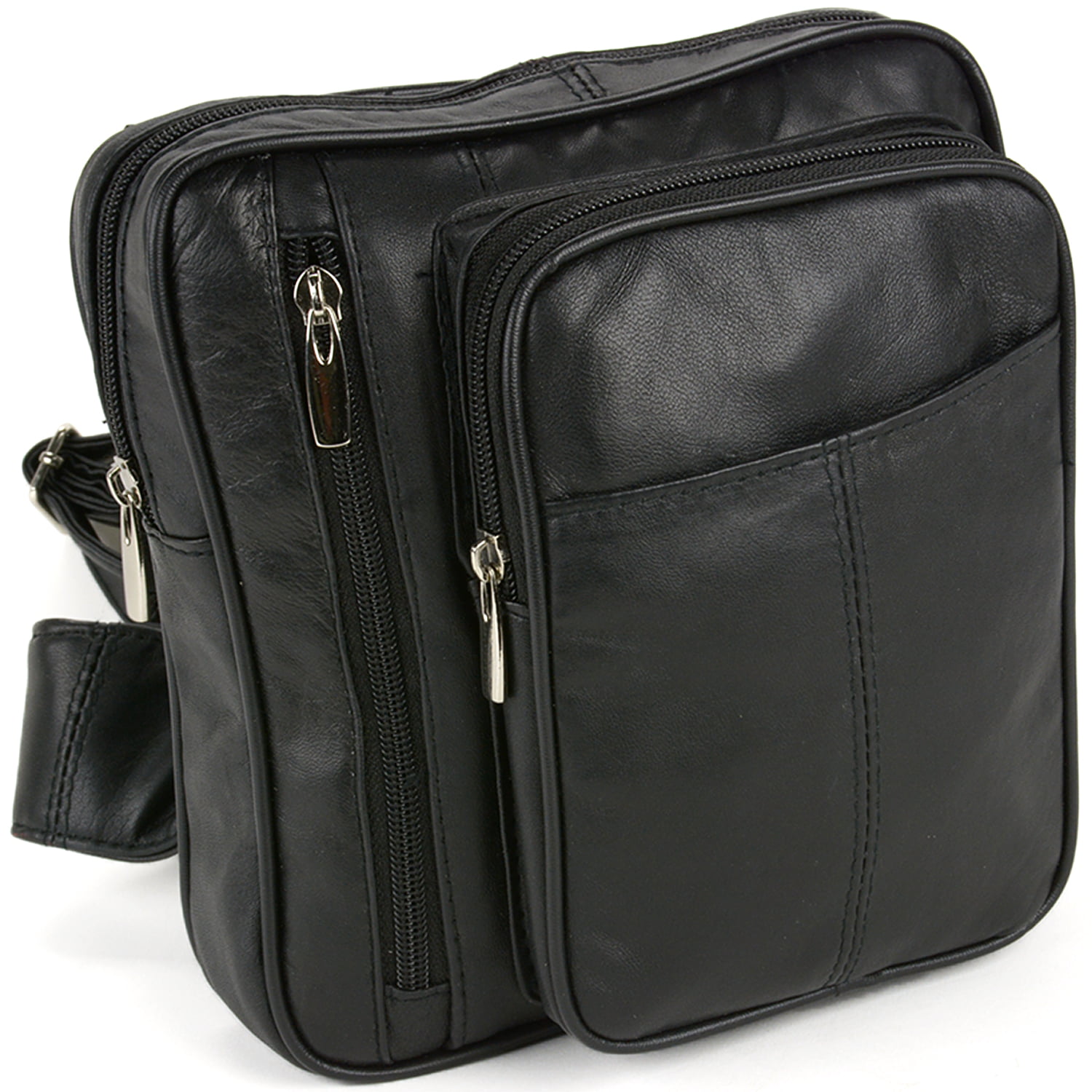 SBR Designs - Leather Cross Body Bag Organizer Clutch Travel Purse Messenger Backpack Style ...