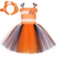 thumbnail image 2 of Vestido de tutú de pez payaso Nemo, vestidos de princesa para fiesta de niñas pequeñas, disfraz de pez payaso de dibujos animados, ropa de Halloween para niños pequeños, 2 of 5