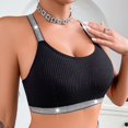 thumbnail image 3 of Women's Y Back Bra Silver Ribbon Crop Top Wireless Lingerie, Sexy Beautiful Back Underwear, Push Up Gathering Vest, Side Support Camisole, Fashion Outer Wear Bralette, 3 of 6