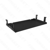 FRMSAET Under Desk Mounting Keyboard Tray All-Metal Material Office Drawer Organizer (24 inches, Black)