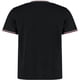thumbnail image 2 of Kustom Kit - Camiseta ajustada Tipped para hombre caballero (Negro/Blanco/Rojo), 2 of 3