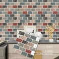 thumbnail image 5 of DEWOO Peel and Stick Backsplash - 10 Sheets of 12"×12" - 3D Adhesive Peel and Stick Tile Backsplash for Kitchen, Bathroom, Wall Tile, Multicolor, 5 of 12