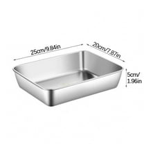 Yonrjhukm Stainless Steel Preservation Box, Multi-purpose Kitchen Storage Container with Lid, Airtight Food Storage for Fruits, Vegetables, Baking, Cooking Preparation