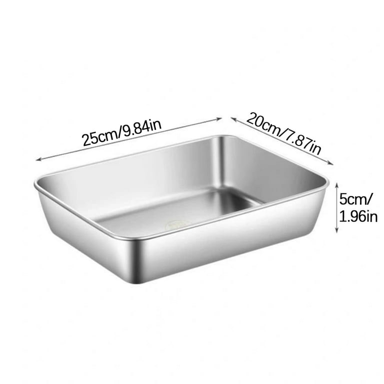 XEOVHV Stainless Steel Food Containers with Lids 1/3 Size Hotel