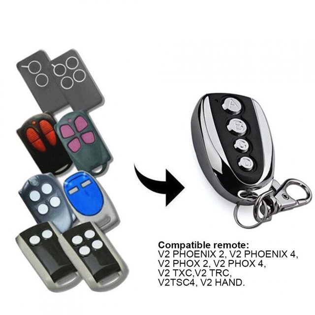 Mumusuki Clone V2 Phoenix, PHOX, TXC, TRC, TSC4, Handy 433mhz Control Remoto de Puerta de Garaje Transmisor de Control Remoto Compatible Nice V2 DITEC LYUMO Mumusuki Clone V2 Phoenix