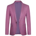 thumbnail image 2 of AZoiNM Men's Single Breasted Plaid Blazer Slim Fit Notch Lapel One Button Casual Sport Coat, 2 of 10