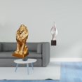thumbnail image 2 of Figura de león, estatua de resina, escultura de arte abstracto, artesanía moderna, diseño creativo, delicada resina, ideal para el hogar, la oficina,, 2 of 8
