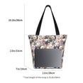 thumbnail image 3 of KLL Tote Bag for Women Rose Flowers Print Shopping Grocery Reusable Bags for Office School Shopping Travel, 3 of 6