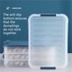 thumbnail image 4 of melotizhi Cold Food Boxes For Fridge Sausage Storage Refrigerator Box Stackable Fridge Organiser Food Storage Containers With Lid Food Storage Boxes Fridge Storage Box, 4 Layer, 4 of 9