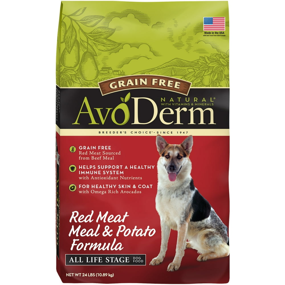 AvoDerm Natural Grain Free Red Meat Meal and Potato Formula Dog Food