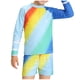 thumbnail image 2 of Odeerbi 1-10 Años Niños 3 Piezas de Manga Larga Rash Guard Set Upf 50 + Rápido Seco Surf Traje de Baño Con Pantalones Cortos Gorra de Baño, 2 of 9