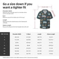 thumbnail image 5 of Pofeuu Miniature Ship In Bottle Print Mens Casual Short Sleeve Shirts Beach Summer Spread Collar Pocket Tops Men's Casual Short-sleeved Shirt-Medium, 5 of 5