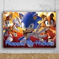 thumbnail image 5 of Fondo fotográfico con sombra de Sonic The Hedgehog, suministros para fiestas de cumpleaños, baby shower, pancarta decorativa, 5 of 5