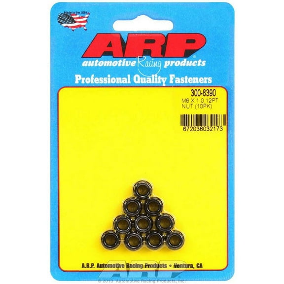 Arp 6mm x 1.00 12pt. Nuts (10)
