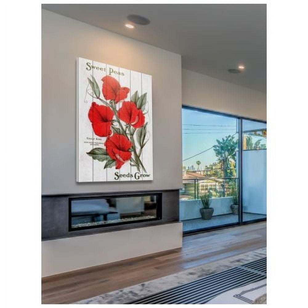 Marmont Hill "Seed Art 3-2" Painting Print on White Wood