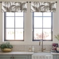 thumbnail image 4 of LALILO Kitchen Curtain Valance Faded Banana And Palm Rod Pocket Window Curtain 52"x 18" Set of 2, 4 of 6
