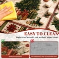 thumbnail image 2 of Christmas Mahjong Mat 31.5"x31.5", Mah Jongg Mat, Mah Jong Mat, Plaid Stocking Wreath Noise‑Dampening Pad, Mahjong Gift for Family Holiday Parties, 2 of 7