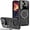 Black, variant on Case for Samsung Galaxy A54 5G with Ring Kickstand, Lens All-Inclusive Protection Military Grade Drop Shockproof Anti-Scratch Cover Case for Samsung Galaxy A54 5G YD-Black