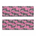 thumbnail image 2 of Pink Zebra Bench Cushion Set of 2, Zebras Pattern Wild Animal Hippie Indie Tropical Tones Pastel, Standard Size Foam Pad and Decorative Cover, White Black Pink, by Ambesonne, 2 of 4