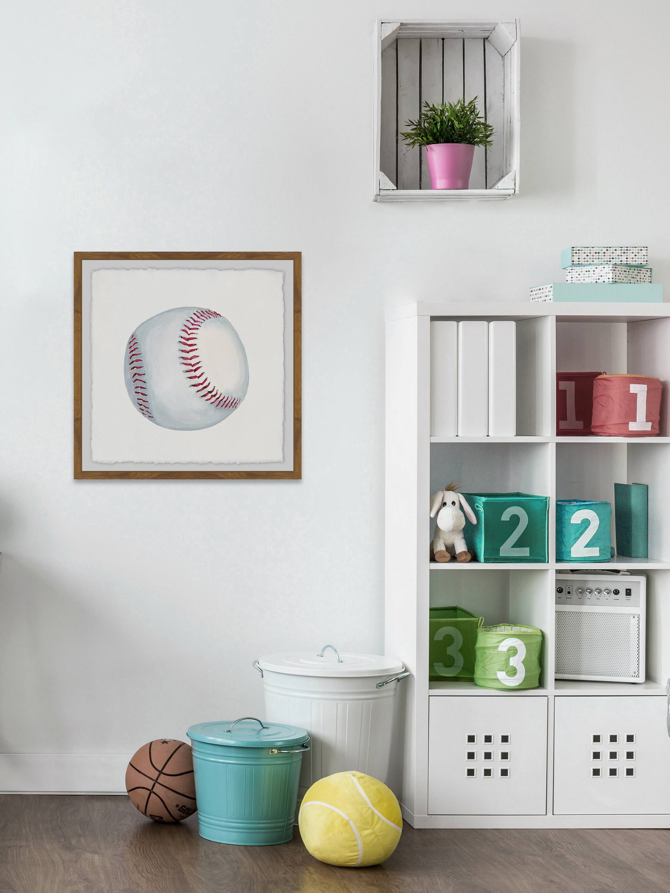 Marmont Hill Let's Play Baseball Framed Wall Art