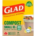 thumbnail image 2 of Glad Certified Compostable Bags - Small 10 Litres -, 2 of 5