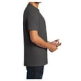 thumbnail image 4 of Mens Essential Cotton T Shirt with Pocket Charcoal 2XL, 4 of 6