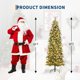 thumbnail image 2 of Holiday decoration: 6 ft flocked pencil pre - lit frosted slim artificial christmas tree con pine cones, 250 tamaño completo warm blanca LED lights, foldable base y fácil montaje, 2 of 8
