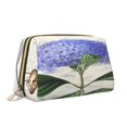 thumbnail image 2 of Xecao Vintage Flower Print Fashion Makeup PVC Bag Large Capacity Travel Cosmetic Bag for Women Organizer Toiletry Clutch, 2 of 8