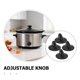 thumbnail image 3 of NUOLUX 4Ud Perilla Control Temperatura Para Slow Cooker Accesorio De Cocina Negro Ajustable Sin Herramientas, 3 of 6